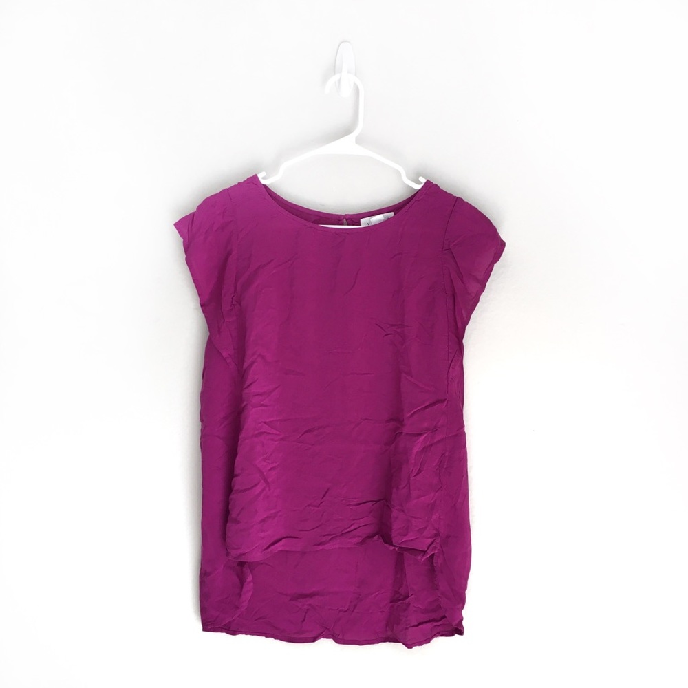 ⭐️5 for $25⭐️ Anthropologie Velvet by Graham & Spencer Pink Purple Blouse